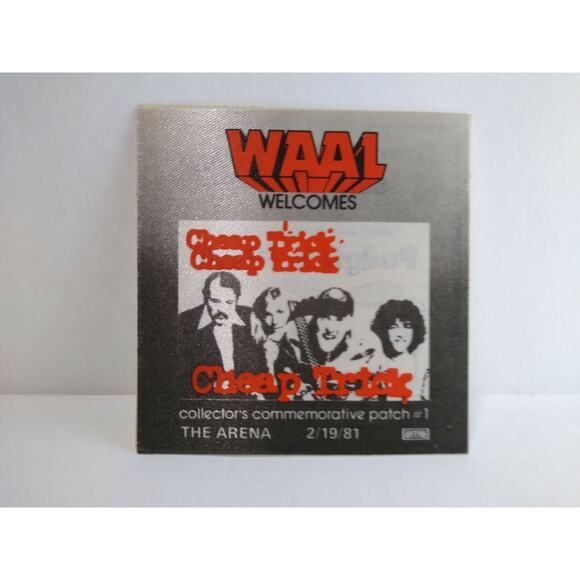 Cheap Trick 1981 Vintage Backstage Pass Original New Wave Rock Music Patch - Picture 2 of 4